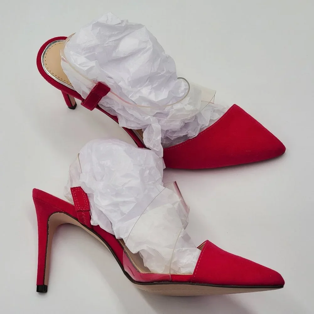 Jessica Simpson Magenta Sling Back Heels - Picture 13 of 17